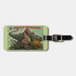 Jurassic Dinosaurs Luggage Tag