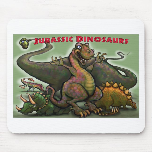 Jurassic Dinosaurs Mouse Mat (Front)