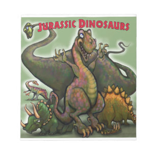 Jurassic Dinosaurs Notepad