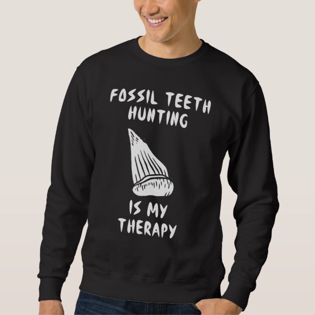 Jurassic Fossil Digging World   Shark Teeth Huntin Sweatshirt (Front)
