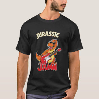 Jurassic Jam Men's T-Shirt – Dinosaur Playing Guit