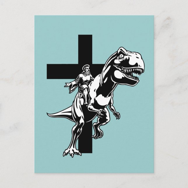 Jurassic Jesus Postcard (Front)