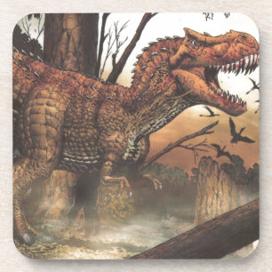 Jurassic Journey: Dinosaur in its Natural Habitat Coaster
