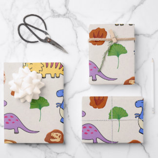 Jurassic Joy Dinosaurs Gift Wrapping Paper