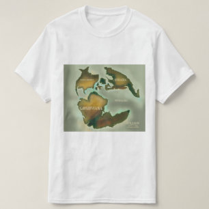 Jurassic Map Vintage travel poster. T-Shirt