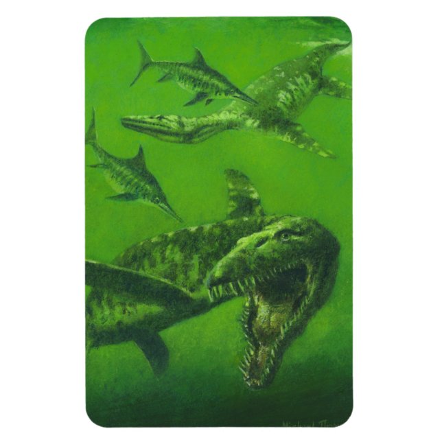 Jurassic Pliosaur Flexible Fridge Magnet (Vertical)