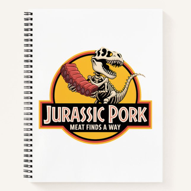 Jurassic Pork - A cult notebook for barbecue fans (Front)