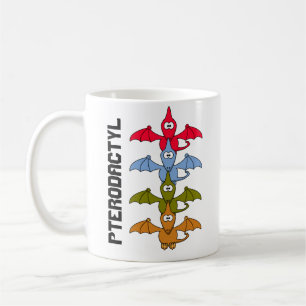 Jurassic Pterodactyl Cartoon Coffee Mug