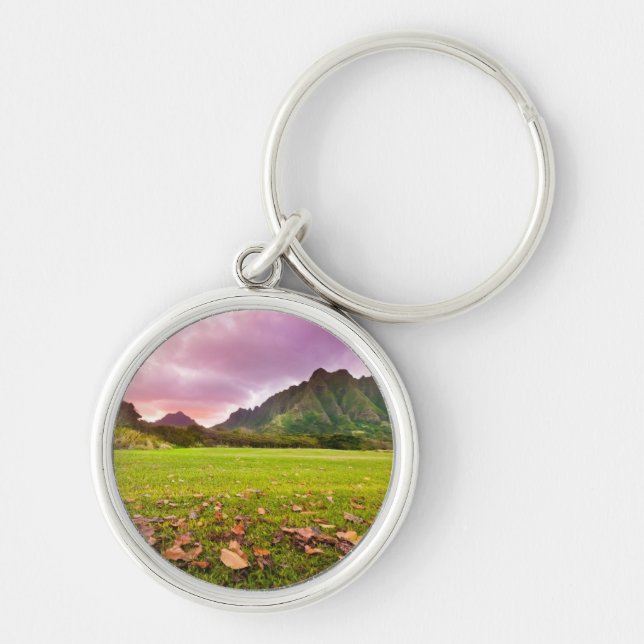 Jurassic Sunset Key Ring (Front)