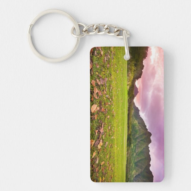 Jurassic Sunset Key Ring (Front)