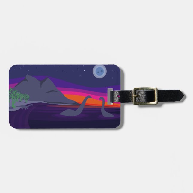 Jurassic Sunset Luggage Tag (Front Horizontal)