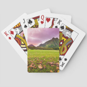 Jurassic Sunset Playing Cards