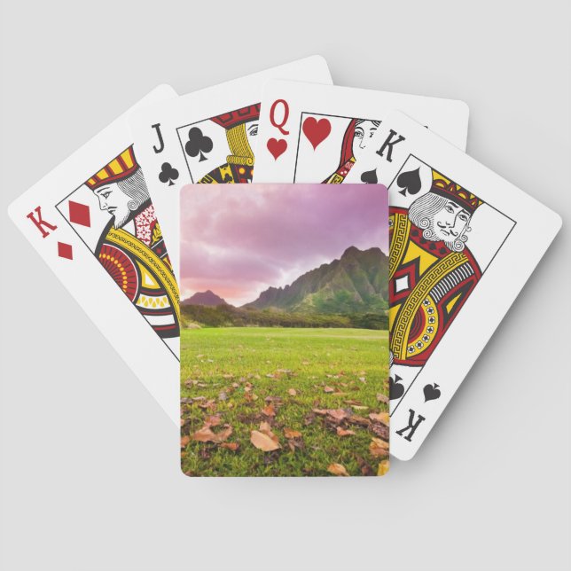 Jurassic Sunset Playing Cards (Back)