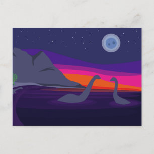 Jurassic Sunset Postcard