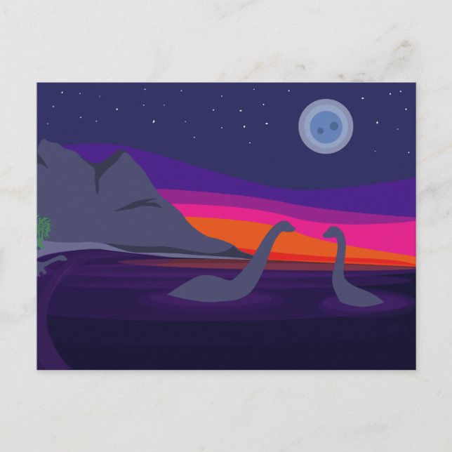 Jurassic Sunset Postcard (Front)