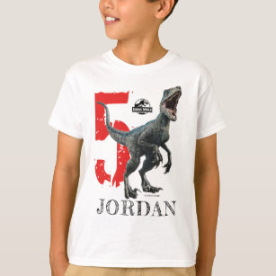 Jurassic World   Birthday - Name & Age T-Shirt