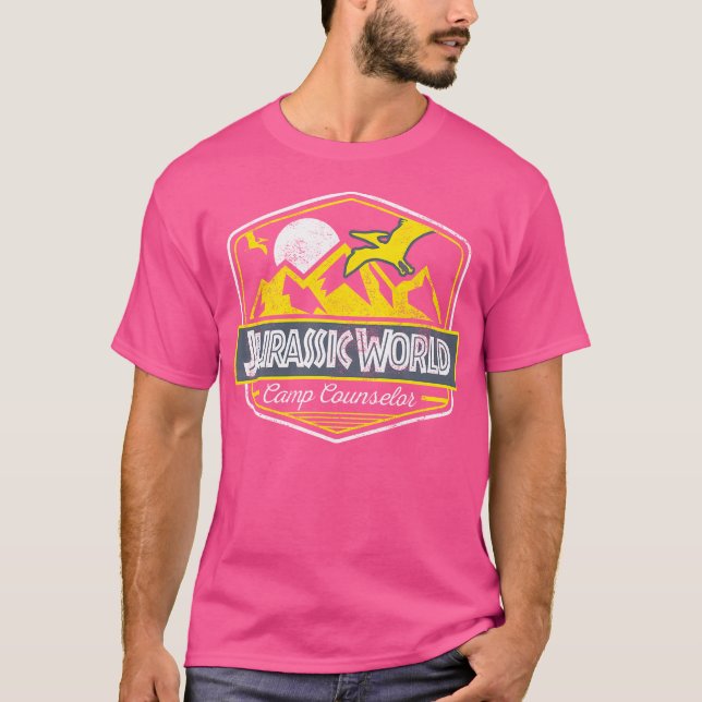 Jurassic World Camp Counsellor Emblem Graphic T-Shirt (Front)