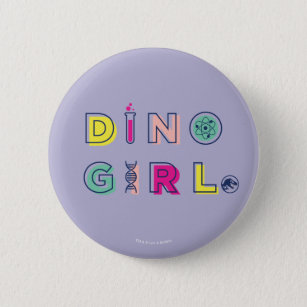 Jurassic World   Dino Girl 6 Cm Round Badge
