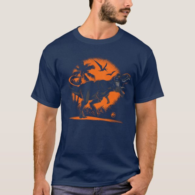 Jurassic World Indominus Re Roars family T-Shirt (Front)