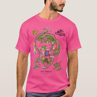 Jurassic World Isla Nublar Map T-Shirt
