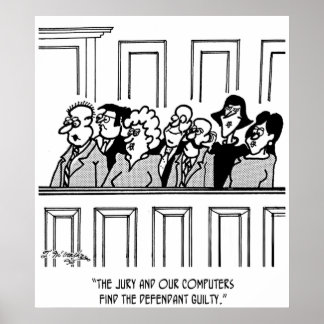 Jury Cartoon 2640 Poster