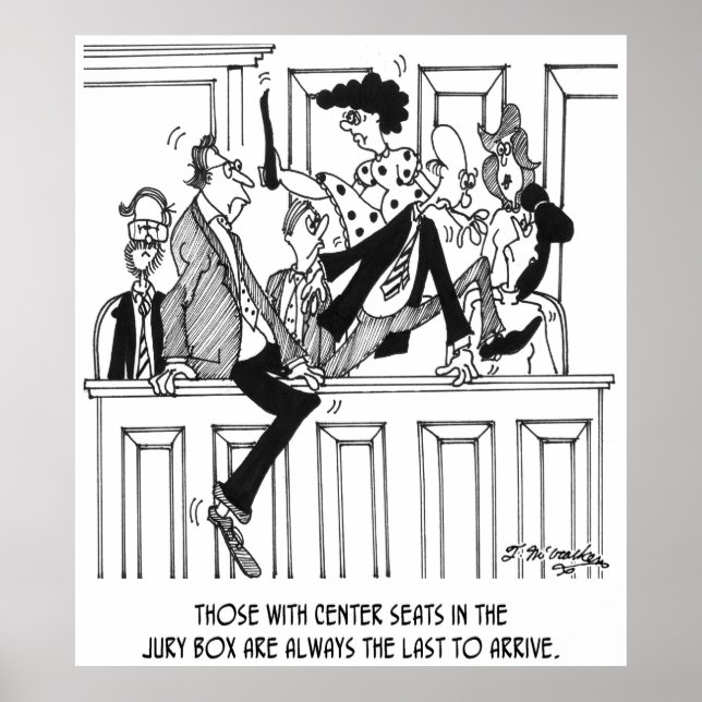 Jury Cartoon 4657 Poster (Front)