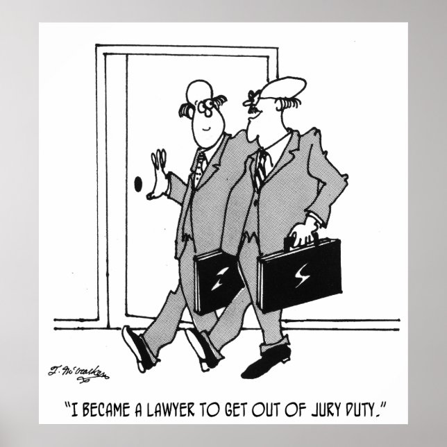 Jury Cartoon 5492 Poster (Front)