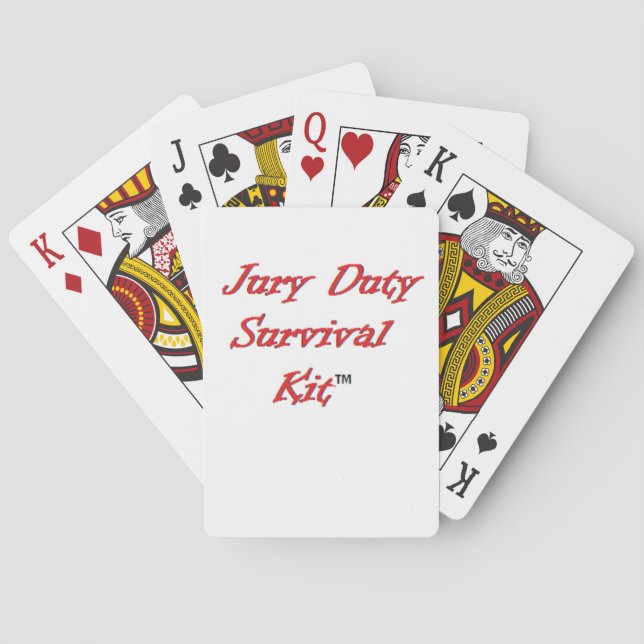 Jury Duty playing cards (Back)