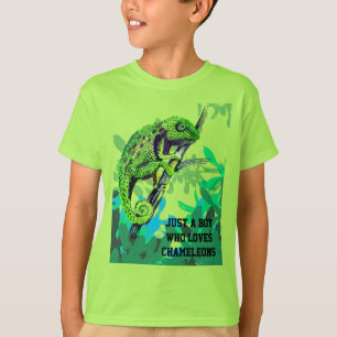 Jus a Boy who loves chameleons T-Shirt