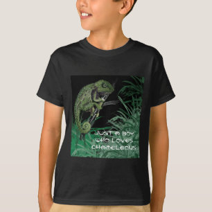 Jus a Boy who loves chameleons T-Shirt