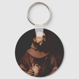 Jusepe de Ribera- St. Francis of Assisi Key Ring