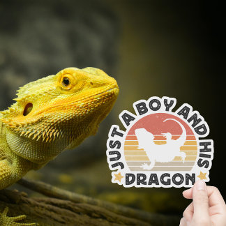 Just A Boy And His Dragon Reptile Lover Quote