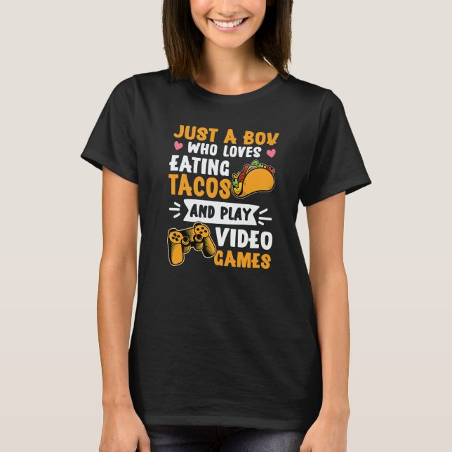 Just a Boy Gaming Taco Gamer Taco  Viva México T-Shirt (Front)