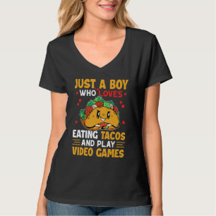 Just a Boy Gaming Taco Gamer Taco Viva México T-Shirt