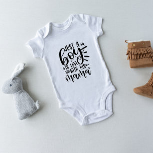 Just a Boy in Love with His Mama Baby Bodysuit