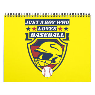 just a boy who love baseball calendar
