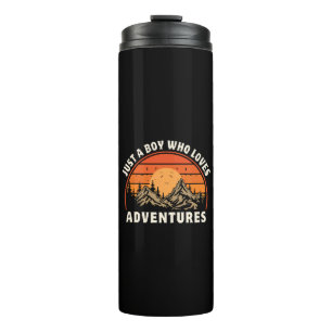 just a boy who loves adventures thermal tumbler