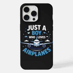 Just A Boy who Loves Aeroplanes iPhone 15 Pro Max Case