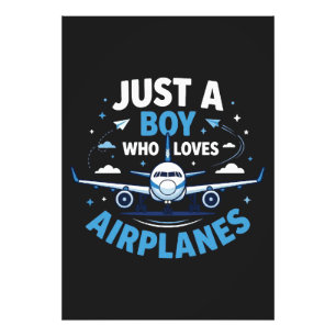 Just A Boy who Loves Aeroplanes Photo Print