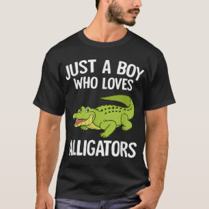 Just A Boy Who Loves Alligators Boys Toddler T-Shirt