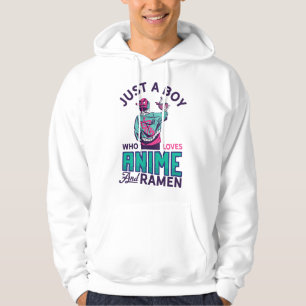 Just a boy who loves anime and ramen present for a hoodie
