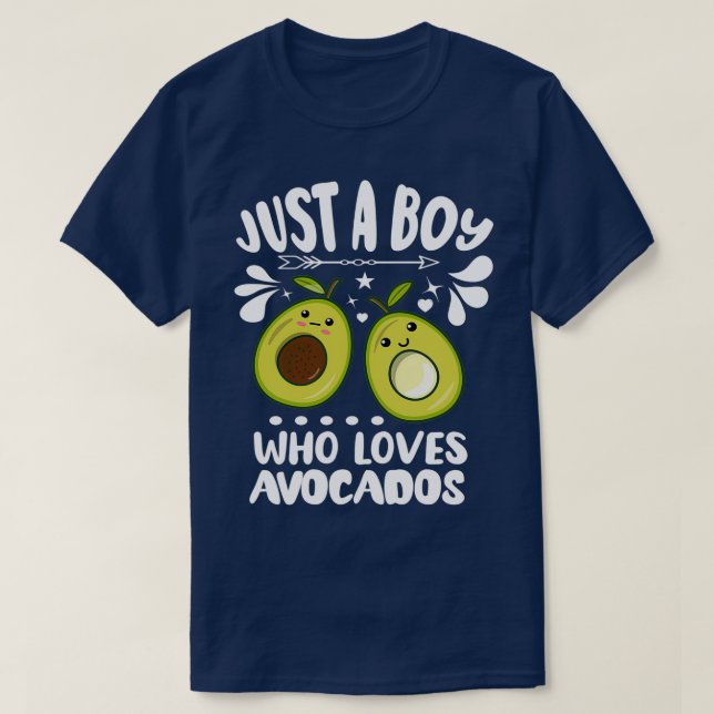 Just A Boy Who Loves Avocados Classic TShirt (Design Front)