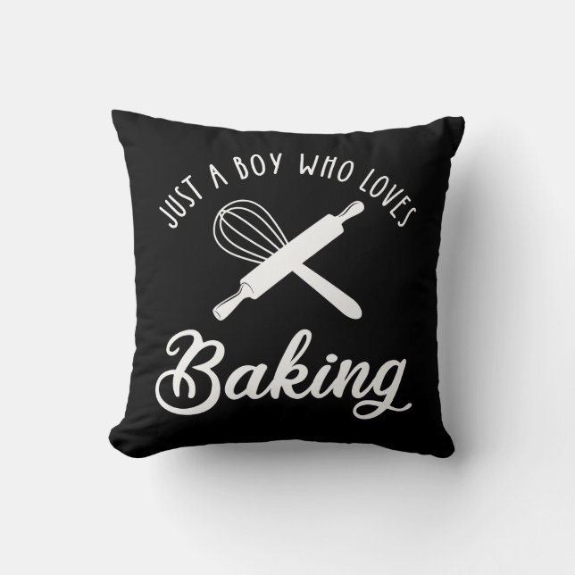 Just A Boy Who Loves Baking Cushion (Front)
