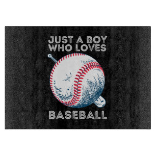 Just a Boy Who Loves Baseball Cutting Board