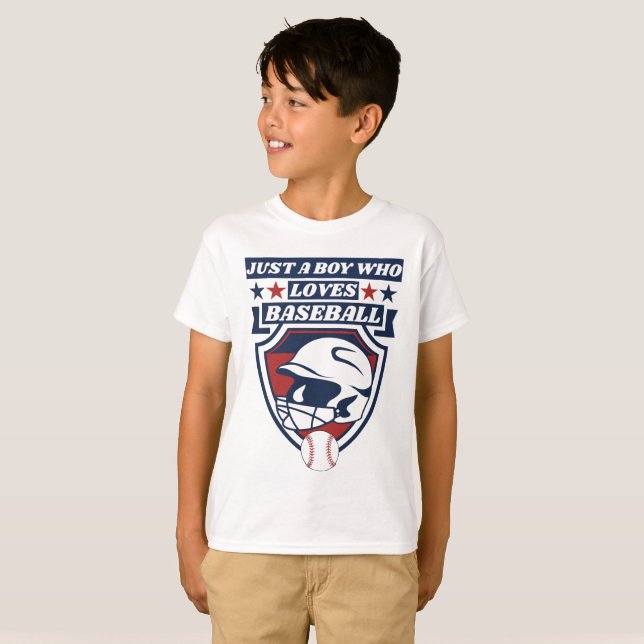 just a boy who loves baseball T-Shirt (Front Full)