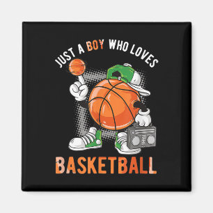 Just A Boy Who Loves Basketball 2 Magnet