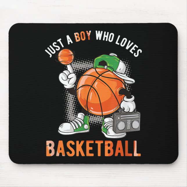 Just A Boy Who Loves Basketball 2 Mouse Mat (Front)