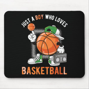 Just A Boy Who Loves Basketball 3 Mouse Mat