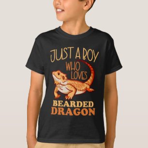 Just A Boy Who Loves Bearded Dragon T-Shirt