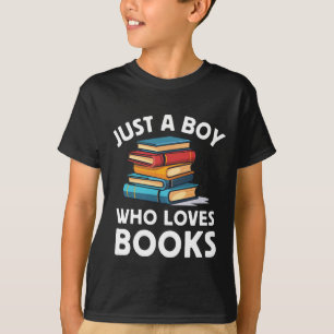 Just A Boy Who Loves Books T-Shirt